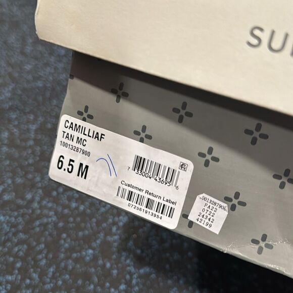 Women Sun + Stone Camillia Faux Suede Faux Fur HIgh Heel Wedge Booties - Picture 3 of 3